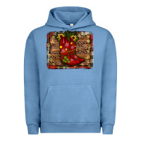 Pigment Pebble Blue cowboy boots christmas Urban Hoodie - JahusDesignShop