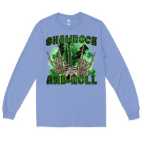 Colony Blue shamrock and roll Long Sleeve Tee - FaDigitalArtStudio