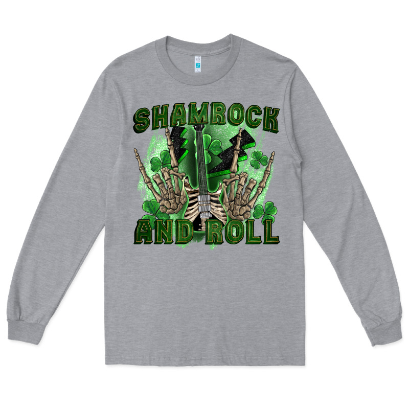 Shamrock And Roll Long Sleeve Tee by FaDigitalArtStudio | Teevron