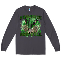 Smoke shamrock and roll Long Sleeve Tee - FaDigitalArtStudio