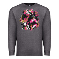 Charcoal Heather valentine's day cow patches Premium Sweatshirt - AdoDesignShop