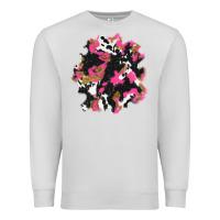 Dove Grey valentine's day cow patches Premium Sweatshirt - AdoDesignShop