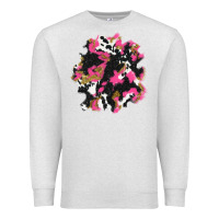Oatmeal Heather valentine's day cow patches Premium Sweatshirt - AdoDesignShop