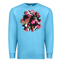 Ocean Blue valentine's day cow patches Premium Sweatshirt - AdoDesignShop