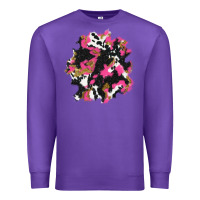 Purple valentine's day cow patches Premium Sweatshirt - AdoDesignShop