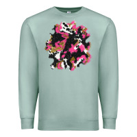 Seafoam valentine's day cow patches Premium Sweatshirt - AdoDesignShop