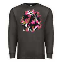 Smoke valentine's day cow patches Premium Sweatshirt - AdoDesignShop