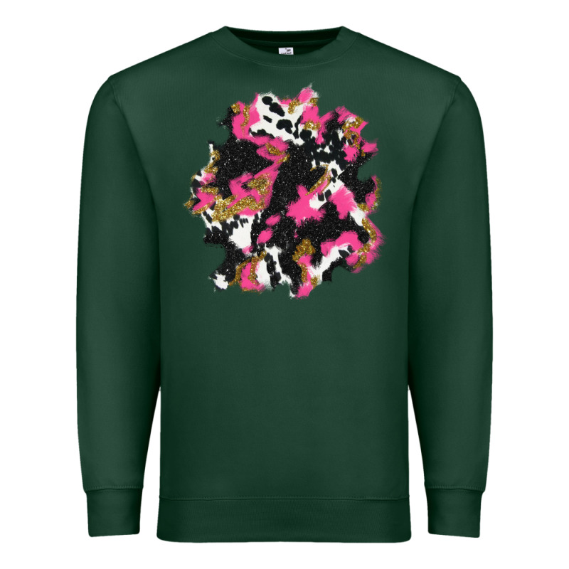 Valentine's Day Cow Patches Premium Sweatshirt by AdoDesignShop | Teevron