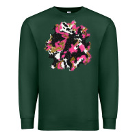 Sports Green valentine's day cow patches Premium Sweatshirt - AdoDesignShop