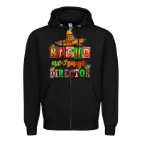 Black nacho average direktor Zipper Hoodie - AdoDesignShop