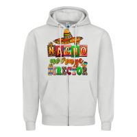 Dove Grey nacho average direktor Zipper Hoodie - AdoDesignShop