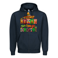 Navy nacho average direktor Zipper Hoodie - AdoDesignShop