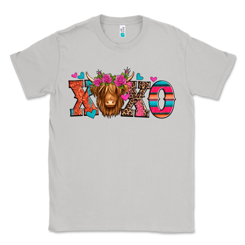 Xoxo Valentine's Day Highland Cow Classic Tee by Jasminsmagicworld | Teevron