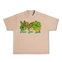 Burro St. Patrick's Day Peace love luck Urban Heavy Tee - OliviaCreatesArt