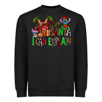 Black cup of chocolate and  with christmas stitch elf Heavyweight Sweatshirt - AdoDesignShop