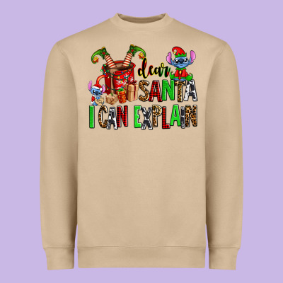Cup Of Chocolate And  With Christmas Stitch Elf Heavyweight Sweatshirt Designed By Adodesignshop