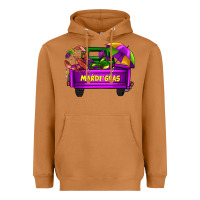 Meerkat mardi grass umbrella with truck Heavyweight Hoodie - AdoDesignShop