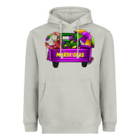Moon Dust mardi grass umbrella with truck Heavyweight Hoodie - AdoDesignShop