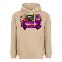 Mushroom mardi grass umbrella with truck Heavyweight Hoodie - AdoDesignShop