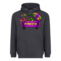 Smoke mardi grass umbrella with truck Heavyweight Hoodie - AdoDesignShop