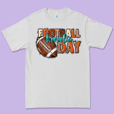 Football Kinda Day Premium Tee Designed By Howdyjamesfarm