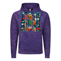 Cloud Purple christmas ho ho ho with coffee cups and ornaments with plaid seamless  Vintage Hoodie - BundleAndBundleShop