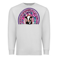 Dove Grey rainbow cow Premium Sweatshirt - AdoDesignShop