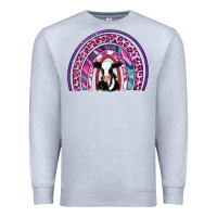 Heather Grey rainbow cow Premium Sweatshirt - AdoDesignShop