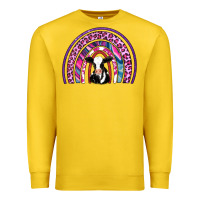 Lemon rainbow cow Premium Sweatshirt - AdoDesignShop