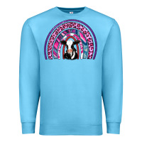 Ocean Blue rainbow cow Premium Sweatshirt - AdoDesignShop