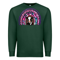 Sports Green rainbow cow Premium Sweatshirt - AdoDesignShop