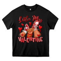 Black little miss valentine afro kid sneakers Heavy Core Tee - RanaPortraitStore