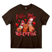 Chocolate Brown little miss valentine afro kid sneakers Heavy Core Tee - RanaPortraitStore