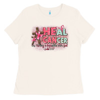Bone heal cancer luke 1 37 Ladies Tee - CowGirlArtShop