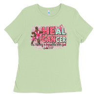 Matcha heal cancer luke 1 37 Ladies Tee - CowGirlArtShop