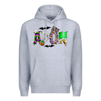 Heather Grey adon Premium Hoodie - CowhideDigitalArt