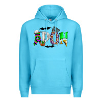 Ocean Blue adon Premium Hoodie - CowhideDigitalArt