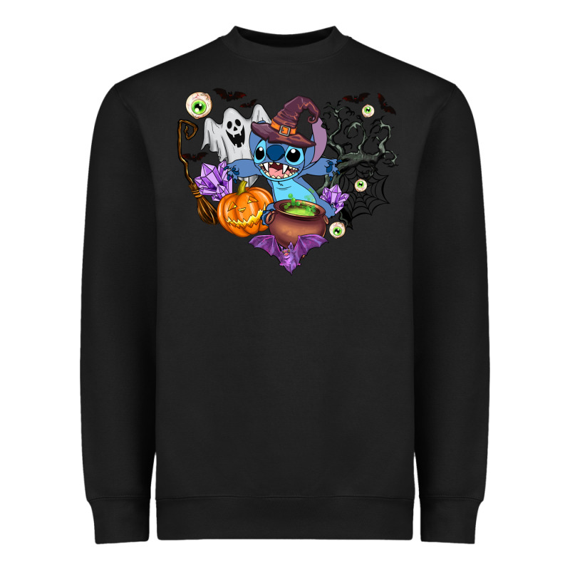 Stitch Heart Halloween Heavyweight Sweatshirt by AdoDesignShop | Teevron