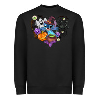 Black stitch heart halloween Heavyweight Sweatshirt - AdoDesignShop