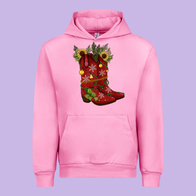Christmas Boots Urban Hoodie Designed By Jahusdesignshop