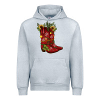 Heather Grey Christmas boots Urban Hoodie - JahusDesignShop
