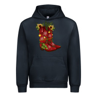 Navy Christmas boots Urban Hoodie - JahusDesignShop
