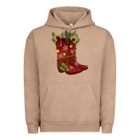 Pigment Burro Christmas boots Urban Hoodie - JahusDesignShop