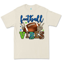 Bone Football vibes green and blue Premium Tee - HowdyJamesFarm