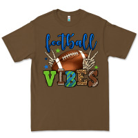 Cacao Football vibes green and blue Premium Tee - HowdyJamesFarm