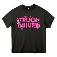 Asphalt Breast Cancer truck driver Heavy Core Tee - texasbilliewilder