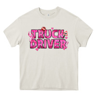 Cream Breast Cancer truck driver Heavy Core Tee - texasbilliewilder