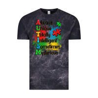 Cloud Black always unique autism Vintage Tee - OliviaCreatesArt