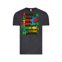 Vintage Black always unique autism Vintage Tee - OliviaCreatesArt