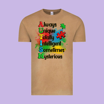 Always Unique Autism Vintage Tee Designed By Oliviacreatesart